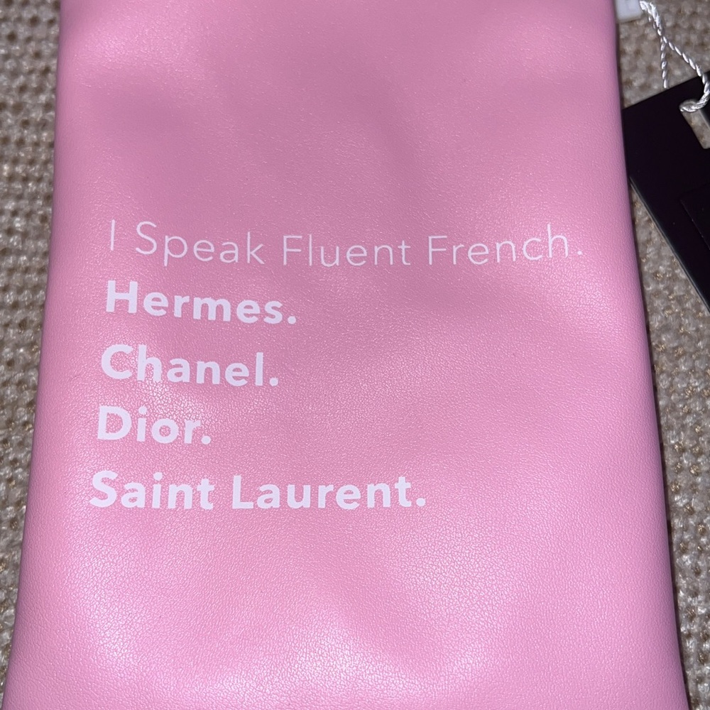 Phone pouch, festival bag, super soft vegan leather, Paris Hilton